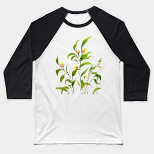 Minimalist Florals Baseball T-Shirt